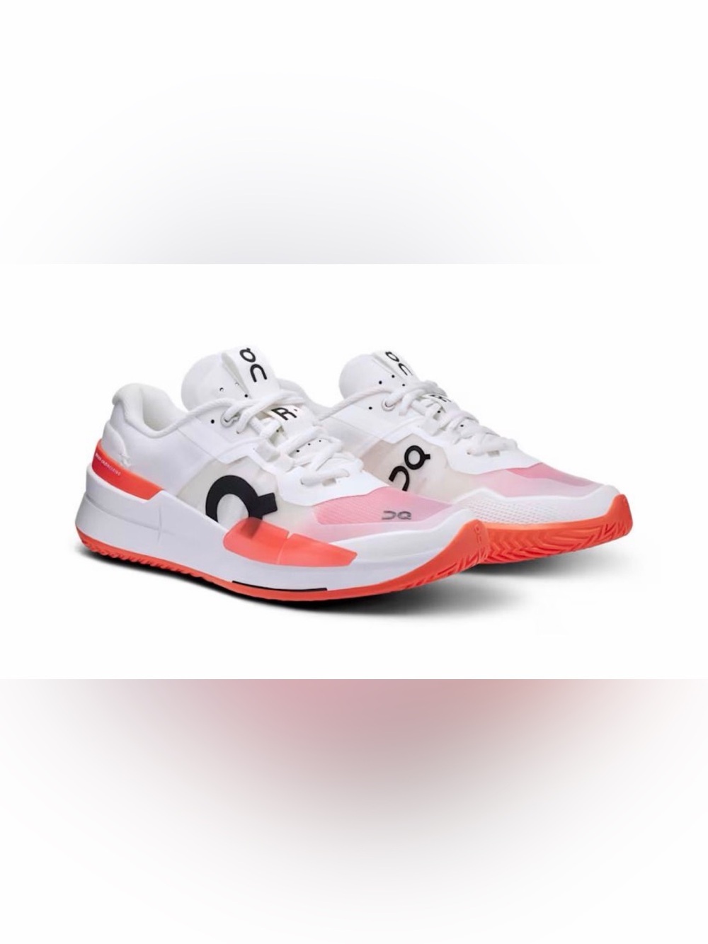 On Cloud The Roger White & Coral Tennis Court Sneakers 🎾 6.5 W - Picture 5 of 5
